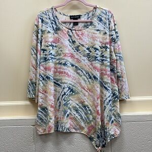 Soft Works women’s XL Floral pull over Top